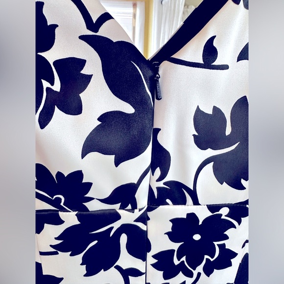 Donna Ricco - Vanilla/Black Sleeveless Dress - Picture 7 of 11